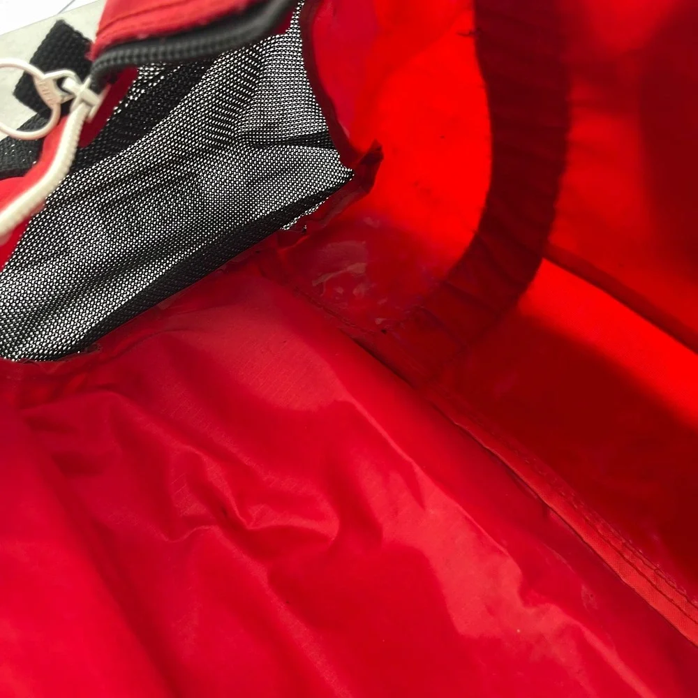 Vintage 80s Town & Country Surf Designs Red‎ Duffel Bag Pearl City Hawaii